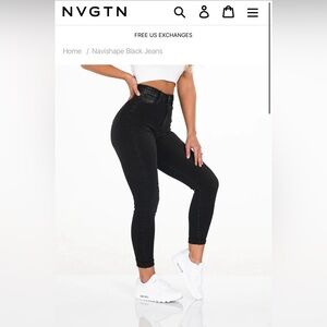 NVGTN Navishape Black Jeans - size large